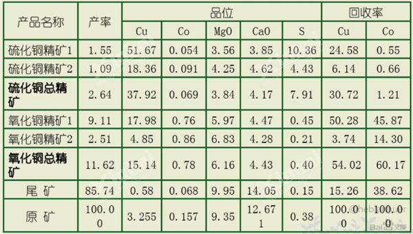 全流程閉路試驗(yàn)結(jié)果